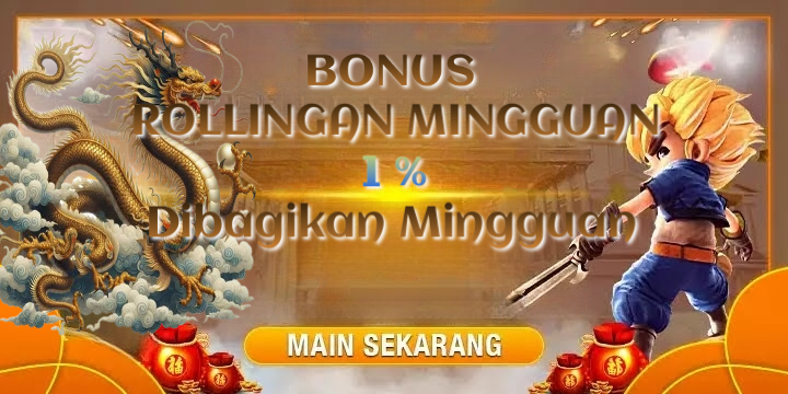 BONUS ROLLINGAN MINGGUAN 1 %